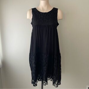 Minkas Babydoll Sleeveless Dress Empire Waist Whimsigoth Boho Size Small
